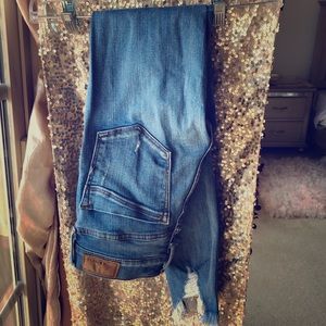 SOLD EXPRESS Ripped Skinny Jeans Ankle Cut SZ 0